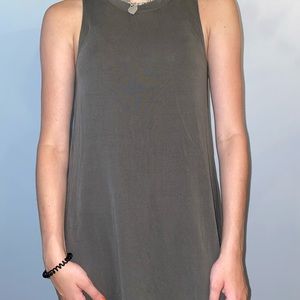 Army green skater dress (SMALL)